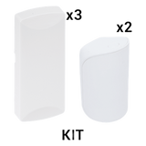 KIT-RF-SFIRE-1 - KIT Básico Sensores Inalámbricos - Incluye 3 Contactos Magnéticos y 2 PIR - Compatibles con Honeywell y PRO4GEN2