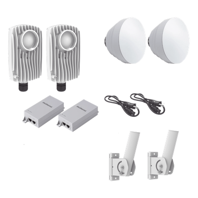C6XPTPKIT2 - Kit de radios inalámbricos / 1.75 Gbps PtMP / 5.1-6.4 GHz / 16 dBi antenas / IP67 / 23 dBi ganancia total / 0.5 m cable incluido
