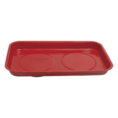 SYS-2303 - Charola magnética rectangular / Acero inoxidable calibre 25 / 9.4 x 5.5 in (24 x 14 cm) / Base de hule resistente a aceite y gasolina