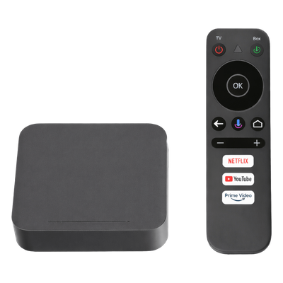 LP1TVBOX - Decodificador Android TV / 4Kp60 HDR / Wi-Fi Dual Banda / Bluetooth 5.0 / HDMI 2.1 / 2 GB RAM 16 GB Almacenamiento