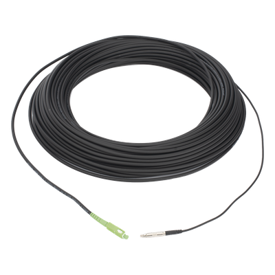 LP-50-SCA - Fibra Óptica Drop / G.657A2 Monomodo / SC/APC-SC/APC / 50 m (164 pies) / LS0H / Interior-Exterior