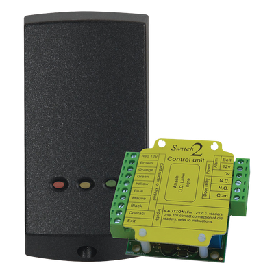 9321 - Lector de Proximidad Autónomo / Controlador Externo / 10,000 Usuarios / Montaje Superficie o Parteluz / 1.5 x 3.1 x 0.5 in