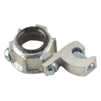 HUB-1216 - Conector para Conduit Rígido IMC / 1 1/2 in (38.1 mm) / Hierro Maleable / Conexión a Tierra #4 Trenzado / UL y CSA