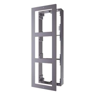 DS-KD-ACW3 - Base de Montaje para Videoportero IP / 3 Módulos / Superficie / Aluminio Anticorrosión / -40°C a +60°C (-40°F a 140°F)