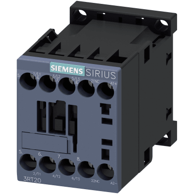 3RT2016-1BB42 - Contactor de Potencia SIRIUS 3RT2 / AC-3e/AC-3 9 A / 4 kW a 400 V / 3 Polos / 24 V DC / 1 NC Auxiliar / Bornes de Tornillo / Tamaño S00 / IP20 / Montaje en Carril DIN 35 mm