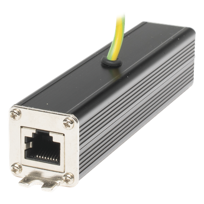 AX-SRG-10G - Protector contra sobretensiones / 10Gbps / PoE++ 90W / 10kA / RJ45 blindado / Carril DIN
