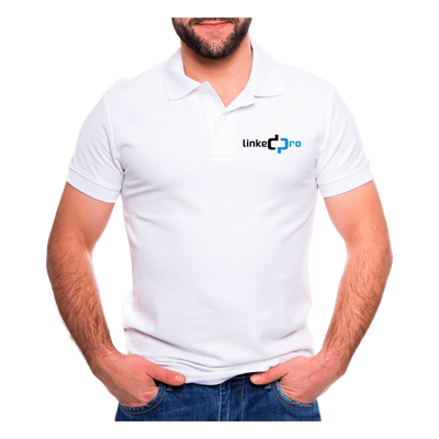 PLALPWL - Playera Polo / Algodón 100% / Talla Grande / Color Blanco