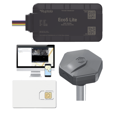 Ruptela Rastreador Vehicular y Monitoreo de Flota / BLE 5.0 y GNSS / LTE CAT1 y LTE-M