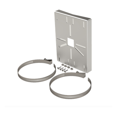 SYS-PM-01V3 - Montaje Universal para Cámara / Acero Galvanizado Calibre 16 / Poste 2' a 5' / Acabado Rugoso Fino / Exterior