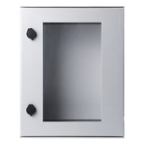 PST-4050-20PT - Gabinete de Poliéster IP65 / Puerta Transparente / 400 x 500 x 200 mm / Carga 30 kg / Placa Trasera Incluida / Uso en Intemperie