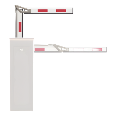 XB-ARM-ART - Brazo Articulado para Barrera / 4 m (13.1 ft) / Doble Sección / Aluminio Anticorrosivo / Ángulo Ajustable 90° / Reflectivo