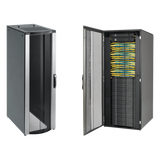 PNC20812B - Gabinete Rack / 42 UR / 2000x800x1200 mm / 2500 lb / Acero / Puertas Perforadas / Gestión de Cables