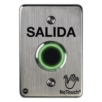 NT-SS101-ES - Botón de Salida No-Touch IR / Acero Inoxidable 304 Grado Médico / Contacto Seco C / LED Bicolor / 4.5 x 4.5 in