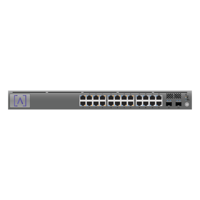 S24-POE - Switch Administrable PoE+ / 24 Puertos Gigabit / 16 Puertos PoE+ 802.3af/at / 2 SFP+ 10G / 240W / 1U Rack / -5°C a 50°C (23°F a 122°F)
