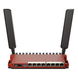L009UIGS-2HAXD-IN - L009UiGS-2HaxD-IN, Ruteador WiFi-6 574Mbps, CPU 800MHz, 512M RAM, 8xGEth, 1xSFP 2.5G, Serie y USB, RouterOS v7