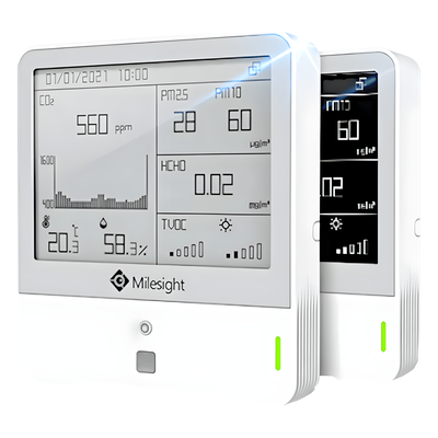 AM319915M - Sensor LoRaWAN 9 en 1 / Pantalla E-Ink 4.2 pulgadas / Alcance 15 km (49,212 ft) / Monitoreo Ambiental Integral / Batería Multianual