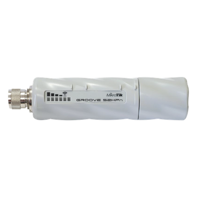 RBGROOVE52HPN - Router Inalámbrico Outdoor / Doble Banda 2.4/5GHz / 802.11 a/b/g/n / PoE / Ethernet 10/100 / Hasta 500mW / IP66 / Hasta 1640 pies