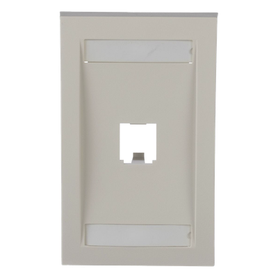 CFPE1IWY - Placa de Pared PANDUIT CFPE1IWY Vertical 1 Puerto Mini-com Blanco Hueso con Espacio para Etiquetas