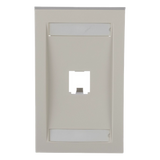 CFPE1IWY - Placa de Pared PANDUIT CFPE1IWY Vertical 1 Puerto Mini-com Blanco Hueso con Espacio para Etiquetas
