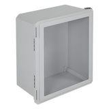 EF201610-W - Gabinete de Fibra de Vidrio, IP66 para Uso en Interior o Exterior y Puerta Transparente Removible