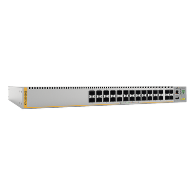 AT-X220-28GS-10 - Switch capa 3 / 28 puertos SFP 100/1000X / 56 Gbps switching fabric / 41.7 Mpps / 1U rack