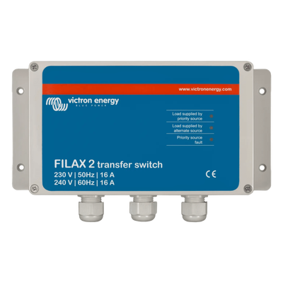 FILAX2120 - Conmutador de Transferencia / Conmutación 16 ms / IP65 / 110-240V 50/60 Hz / LED Indicadores