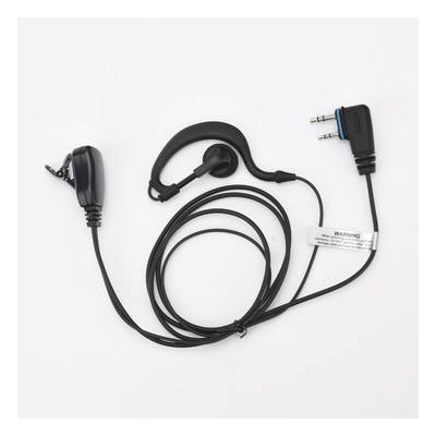 TXEHIS - Micrófono-Audífono / Gancho Ajustable / PTT de Solapa / Cable Kevlar / Compatible ICOM