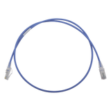 MC6-03-0628 - Patch Cord Cat6 UTP / CM/LS0H / 0.91 m (3 ft) / 28AWG Diámetro Reducido / Azul