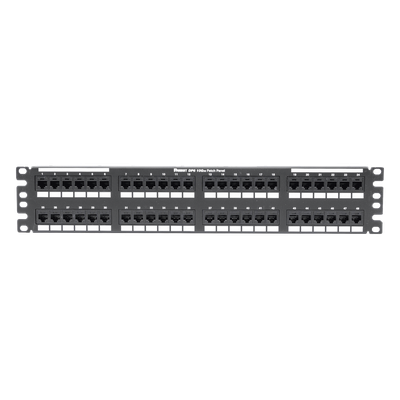 DP486X88TGY - Panel de Parcheo de Impacto / Categoría 6A / 48 Puertos / 2UR / 19" / PoE++ 100W