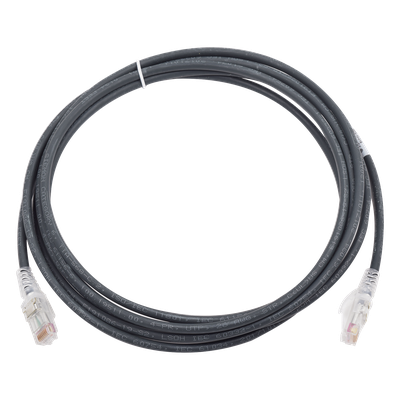 MC6-07-01 - Patch Cord Cat6 UTP / CM/LS0H / 2.13m (7 ft) / 26 AWG / Ultra Delgado / Negro