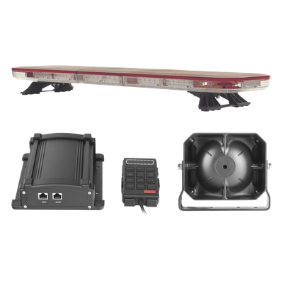 X67RV2KIT2 - Kit de Señalización de Emergencia / Barra LED 88 Ultra Brillantes / Sirena 100W 7 Tonos / Bocina 100W / Controlador Avanzado / 118 cm (46.5 in) de Longitud