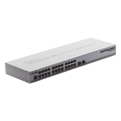 CRS326-24G-2S+RM - CRS326-24G-2S+RM, 24 Eth Gb 2 SFP+ 512MB RAM p/rack