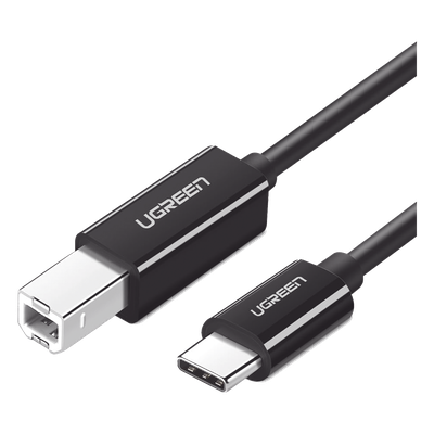 50446 - Cable USB-C a USB-B 2.0 / 1 m (3.3 ft) / 480 Mbps / Thunderbolt 3 / Blindaje EMI Triple / Plug and Play