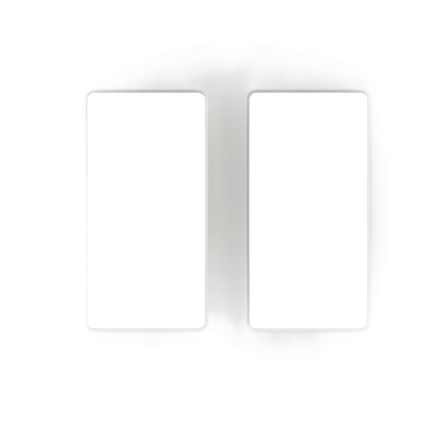 SC2PB - Placa de pared Claro / 2 espacios (2-gang) / 121 x 119 x 7.6 mm / sin tornillos visibles / acabados gloss y satín