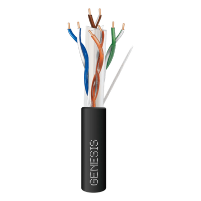 5110-1008 - Carrete de Cable Cat6 / 305 m (1000 pies) / Calibre 24 AWG / Exterior UV / -20°C a 60°C / 400 MHz / RoHS