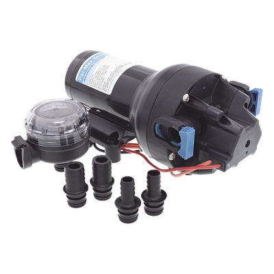 P501J-118S-3A - Bomba de Diafragma de Presión / 12 Vcd / 5 GPM (18.9 l/min) / 60 psi (4.8 bar) / Autocebante 2.4 m (7.9 ft) / IPX6