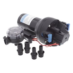 P501J-118S-3A - Bomba de Diafragma de Presión / 12 Vcd / 5 GPM (18.9 l/min) / 60 psi (4.8 bar) / Autocebante 2.4 m (7.9 ft) / IPX6
