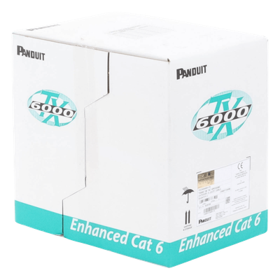 PUC6004WH-ME - Bobina de Cable UTP / Cat 6A Mejorado / 23 AWG / 305 m (1000 pies) / 4 Pares / PVC CM / Reelex / Blanco