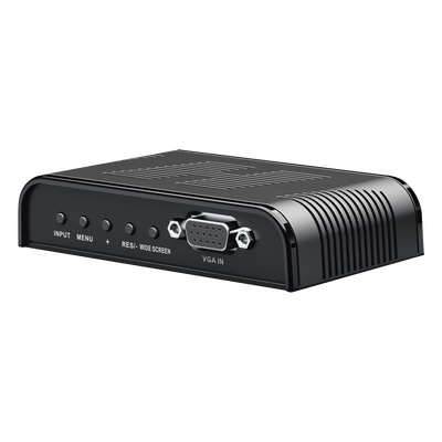 TT7505 - Convertidor de Video / S-Video, BNC y VGA a VGA / Resolución 1920x1200 / 6 Modos HD / Ajuste de Imagen / Fuente 5V 1A Incluida