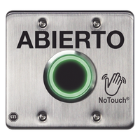 NT-SS202-ES - Interruptor IR Sin Contacto / Acero Inoxidable 304 Grado Médico / Salida Doble / Contacto Seco 120 VCA / LED Bicolor