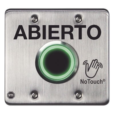 NT-SS202-ES - Interruptor IR Sin Contacto / Acero Inoxidable 304 Grado Médico / Salida Doble / Contacto Seco 120 VCA / LED Bicolor