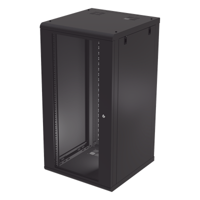 SR-1924-GN2G - Gabinete de Pared 24U / 635 mm Profundidad / 19 pulgadas / Acero Reforzado / 100 kg Carga / 2.08 ft Profundidad