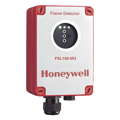 FSL100-IR3 - Detector de flama IR3 / triple espectro infrarrojo / alcance 35 m / ATEX Zona 2-22 / IP65 / -40°C a +70°C / rojo