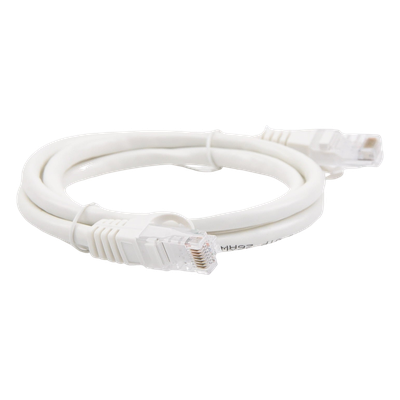 LP-UT6-100-WH - Cable de Parcheo UTP Cat6 / 1 Metro (3.28 Pies) / Blanco / 1 Gbps+ / RJ45