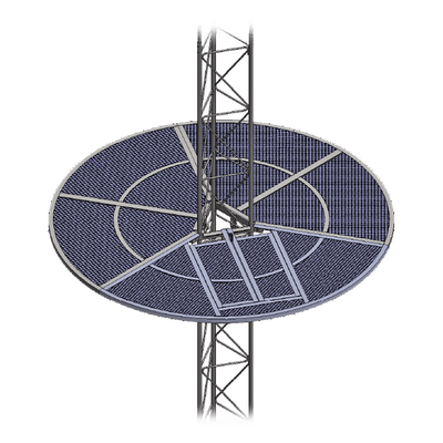 SOM-30 - Sistema Anti Escala para Torre / Acero Galvanizado en Caliente / Puerta con Candado / 40 kg / Intemperie / Tornillería Incluida