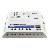 LS-2024-EU - Controlador de Carga Solar PWM / 12/24 V Auto / 20 A / USB 5V 1.2A / 120.3x67x21.8 mm (4.7x2.6x0.9 in)