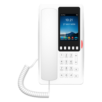 H6WW - Teléfono IP Hotelero Wi-Fi 6 / Pantalla IPS 3.5" 320x480 / 2 Líneas SIP / 5 Teclas Programables / Puerto USB-A / PoE 802.3af / Audio HD / Diseño Blanco