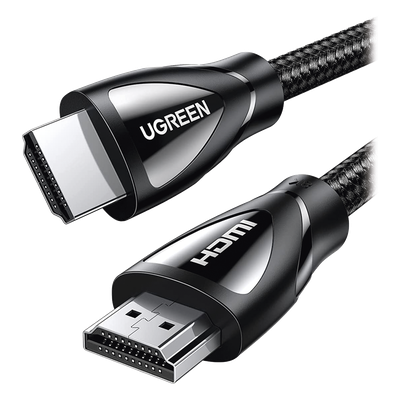 80401 - Cable HDMI 2.1 de Nylon Trenzado / 1 Metro (3.28 Pies) / 8K@60Hz/4K@120Hz / 48 Gbps / eARC / HDR10+ / Dolby Vision / Dolby Atmos / VRR / ALLM / HEC / 3D