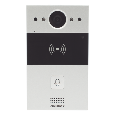 R20A - Videoportero IP / 1 Botón / Cámara 2 Megapixel / 110° / Lector MIFARE y PROX EM / SIP / ONVIF / IP65 / PoE / Control 2 Puertas / Cloud