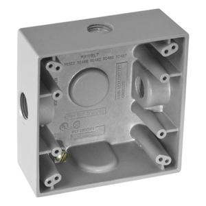 RC-0502 - Caja de Conexión a Prueba de Intemperie / Aluminio Die-Cast / 3 Salidas / 1/2" NPT / IK09 / 492 cm³
